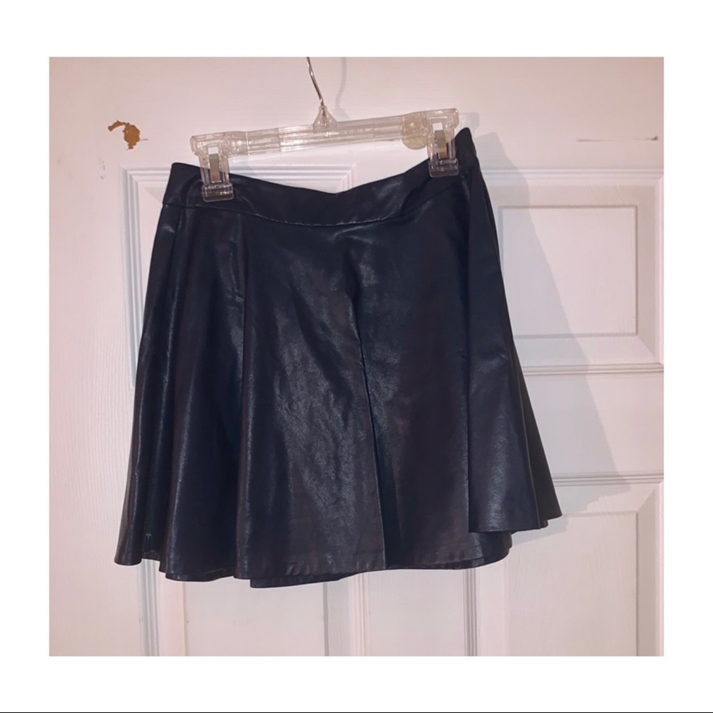 Aeropostale Blue Leather Skirt